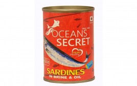 Oceans Secret Sardines In Brine & Oil   Tin  155 grams